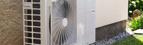 heat pump outdoors